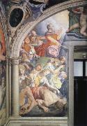 Agnolo Bronzino Mose strikes water out of the rock fresco in the chapel of the Eleonora of Toledo Spain oil painting artist